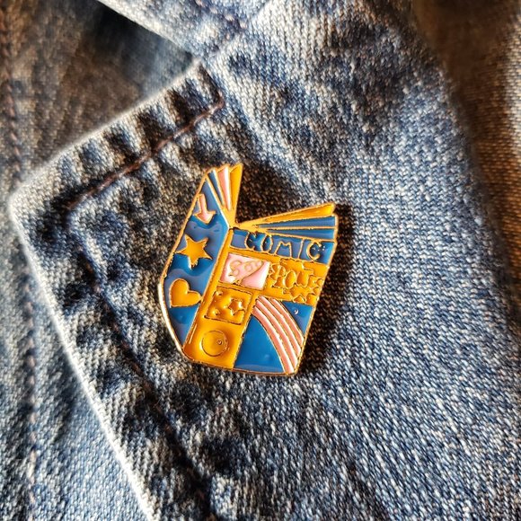 3/$20 pin sale! Comic Book Enamel Pin - Picture 2 of 2